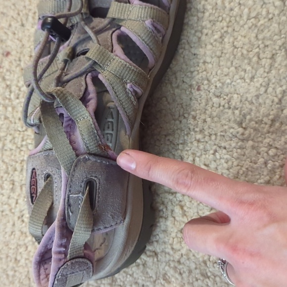 Keen Whisper Outdoor Sport Sandal Size US 7.5 Purple Waterproof Strappy - Picture 8 of 11
